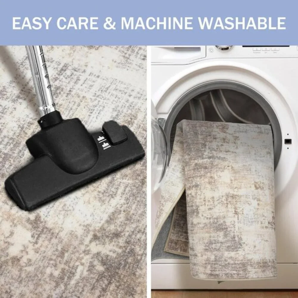 New 2x3 Abstract Area Rug, Washable Non-Slip Entryway Mat for Home & Door